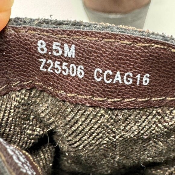 BOC Womens Brown Vegan Leather Tassel Accent Side Zip Heeled Booties Size 8.5 - Picture 9 of 15